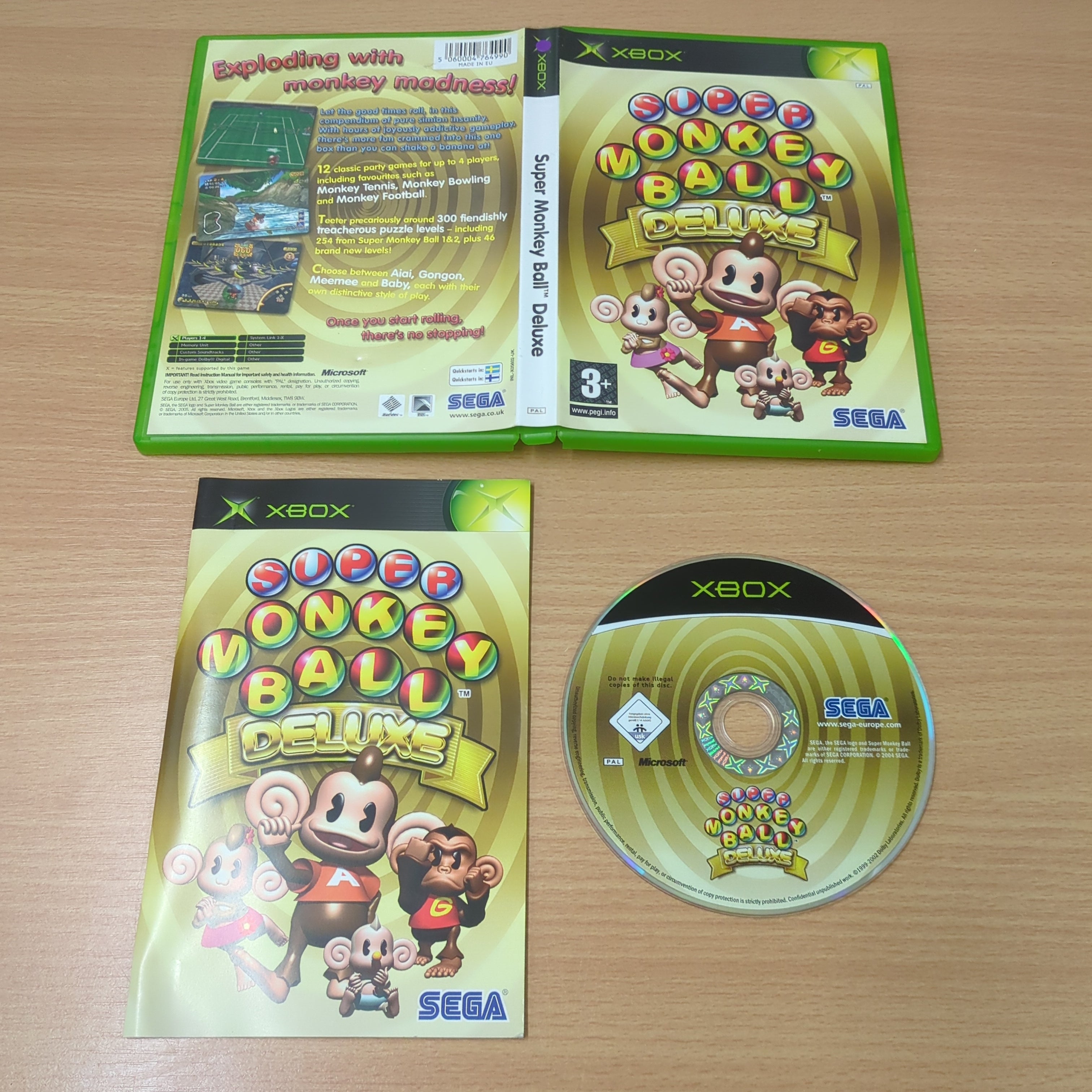 Super Monkey Ball Deluxe original Xbox game Super Monkey Ball Deluxe original Xbox game